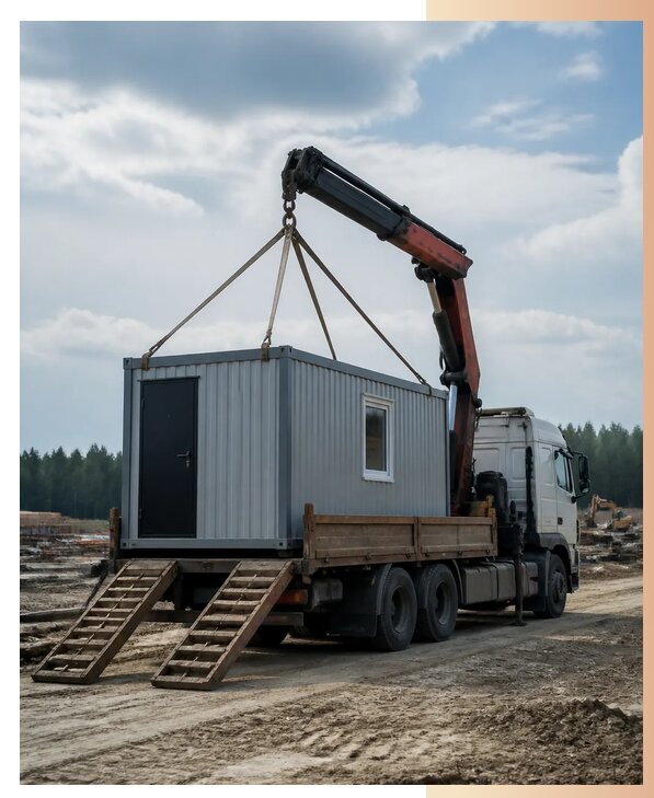 Доставка блок-контейнеров в Ангарске по цене от 8219 р. | БытовкаПрофи-Нгр